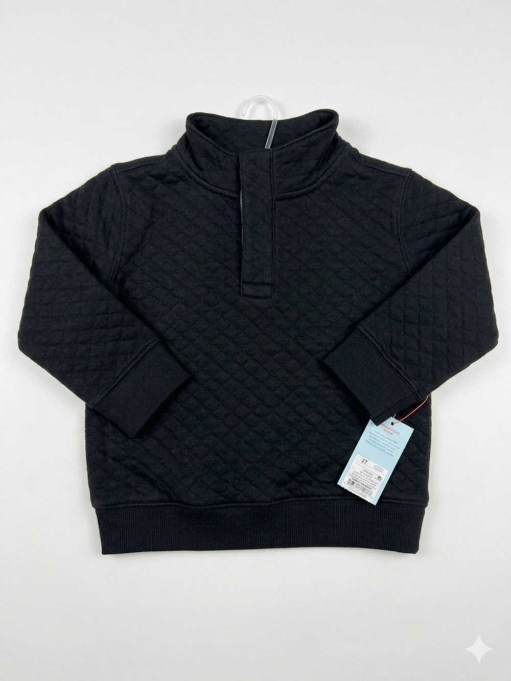 NEW! Cat & Jack Toddler Boys' Quilted Mock Neck Pullover Sweatshirt Size 2T